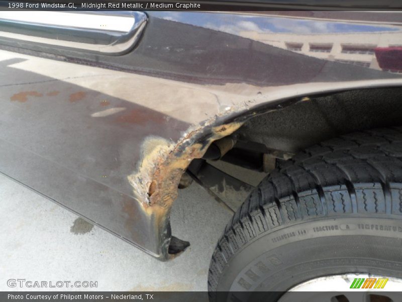 Midnight Red Metallic / Medium Graphite 1998 Ford Windstar GL
