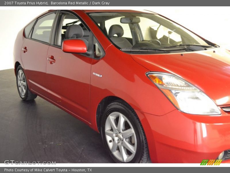 Barcelona Red Metallic / Dark Gray 2007 Toyota Prius Hybrid