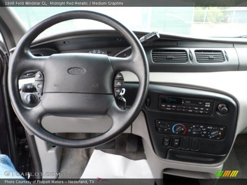 Midnight Red Metallic / Medium Graphite 1998 Ford Windstar GL