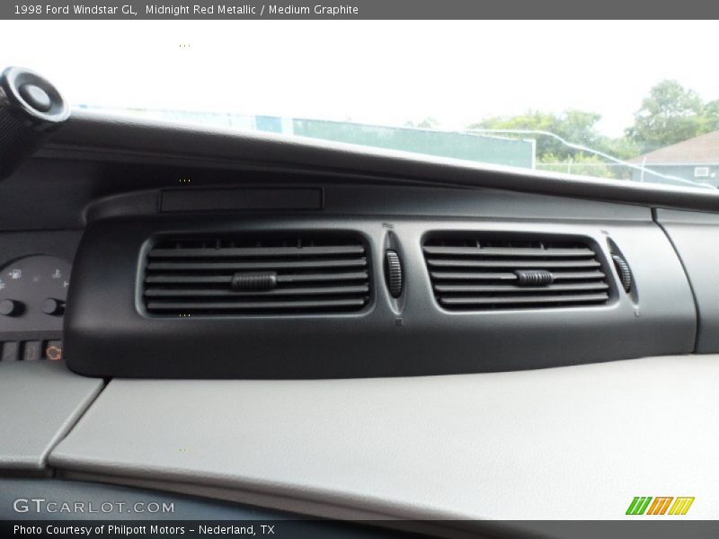 Midnight Red Metallic / Medium Graphite 1998 Ford Windstar GL