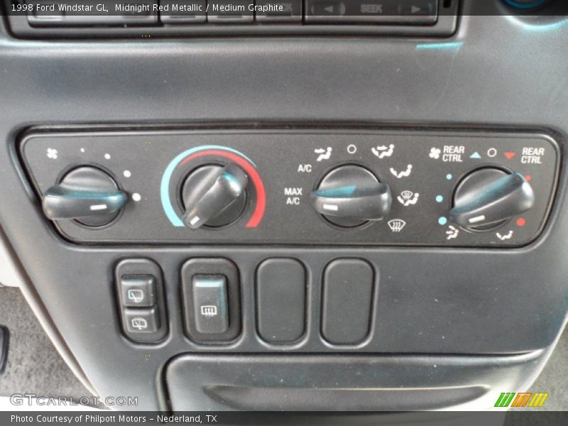 Midnight Red Metallic / Medium Graphite 1998 Ford Windstar GL