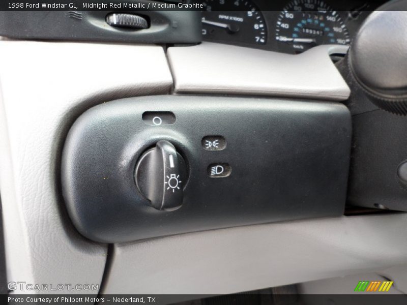 Midnight Red Metallic / Medium Graphite 1998 Ford Windstar GL