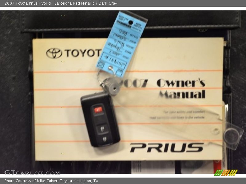 Barcelona Red Metallic / Dark Gray 2007 Toyota Prius Hybrid