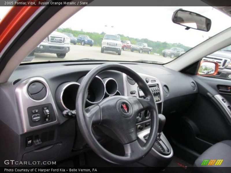 Fusion Orange Metallic / Slate 2005 Pontiac Vibe