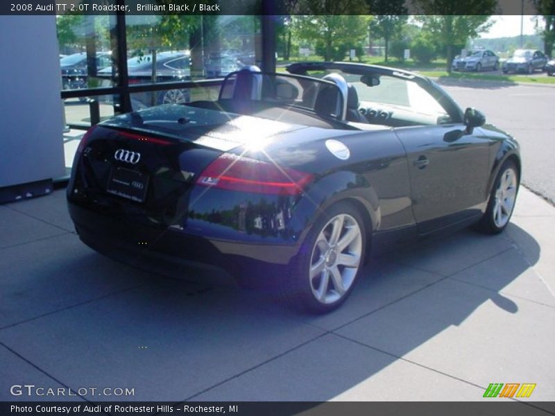 Brilliant Black / Black 2008 Audi TT 2.0T Roadster