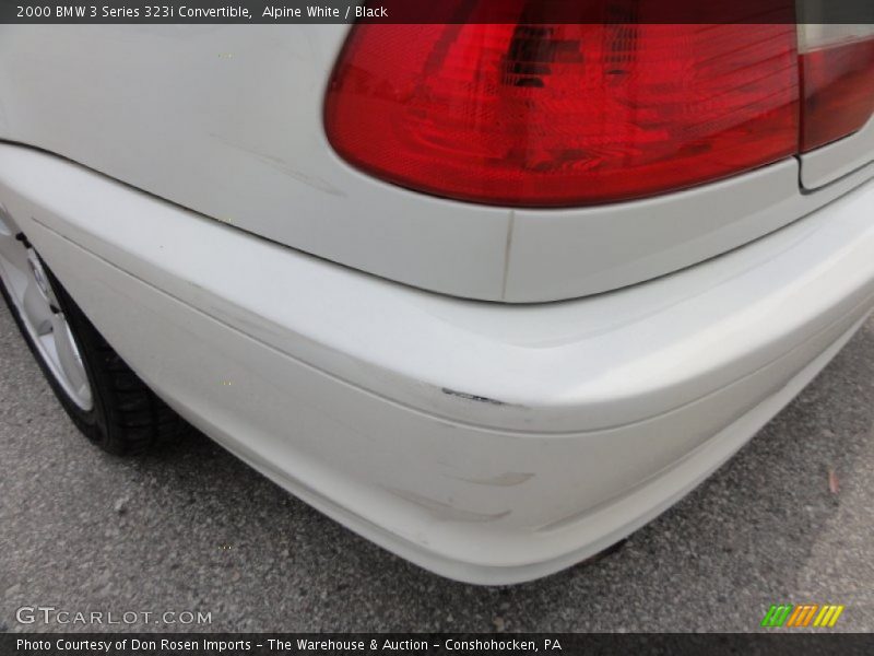 Alpine White / Black 2000 BMW 3 Series 323i Convertible