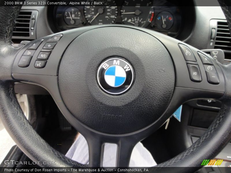 Controls of 2000 3 Series 323i Convertible