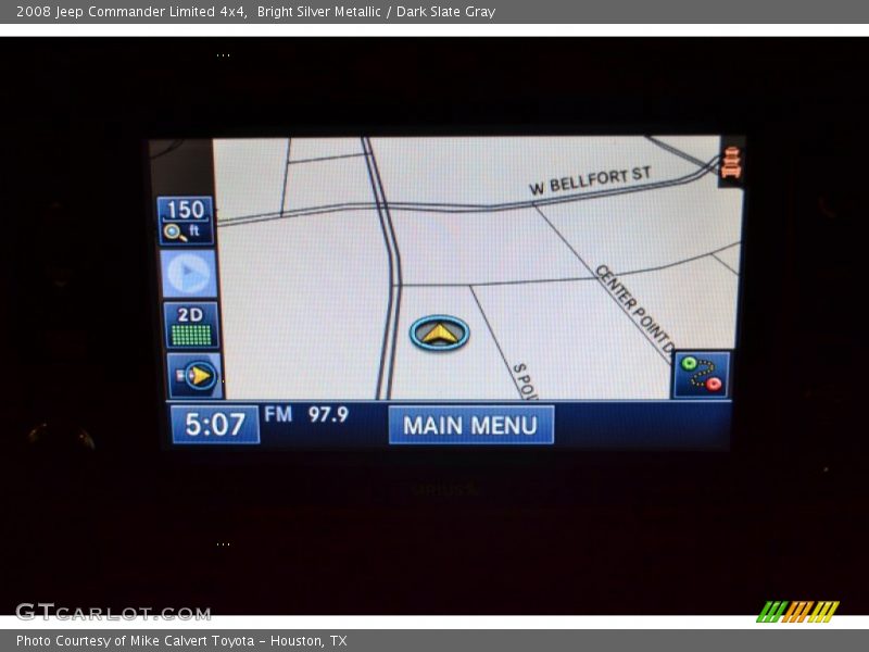 Bright Silver Metallic / Dark Slate Gray 2008 Jeep Commander Limited 4x4