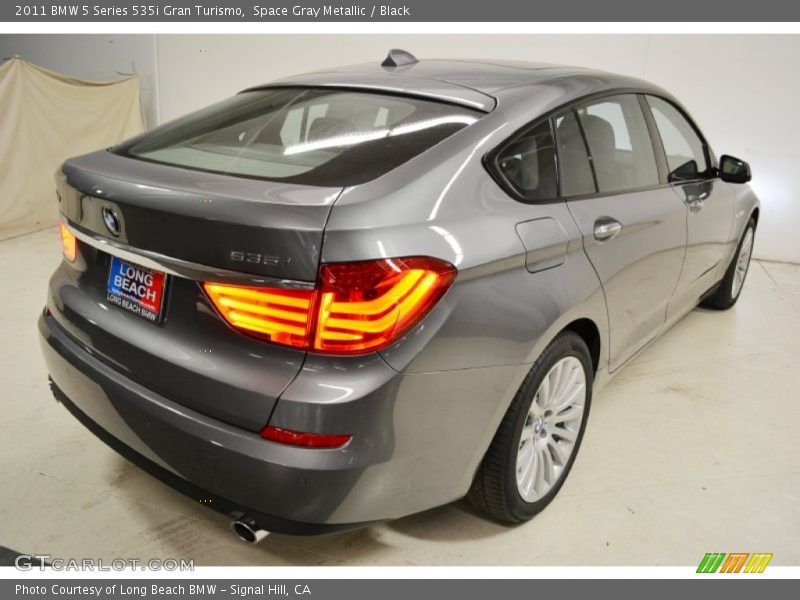 Space Gray Metallic / Black 2011 BMW 5 Series 535i Gran Turismo