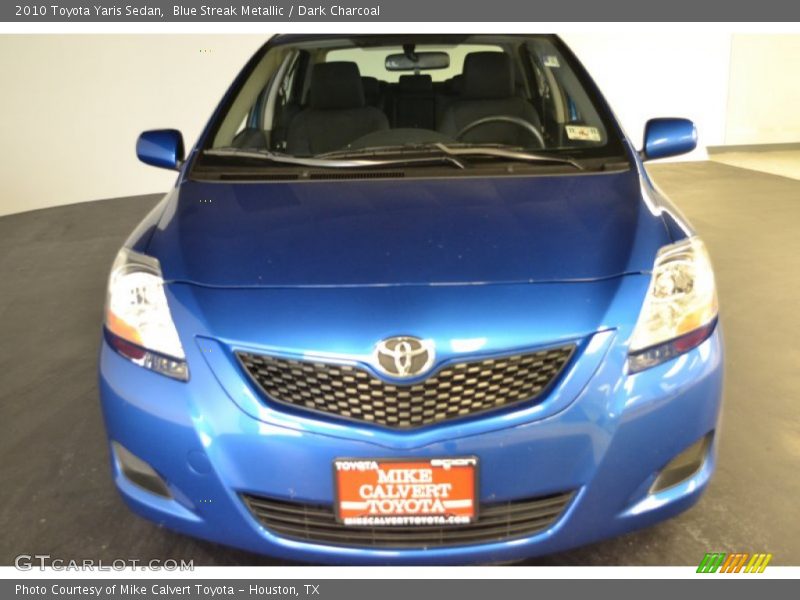 Blue Streak Metallic / Dark Charcoal 2010 Toyota Yaris Sedan