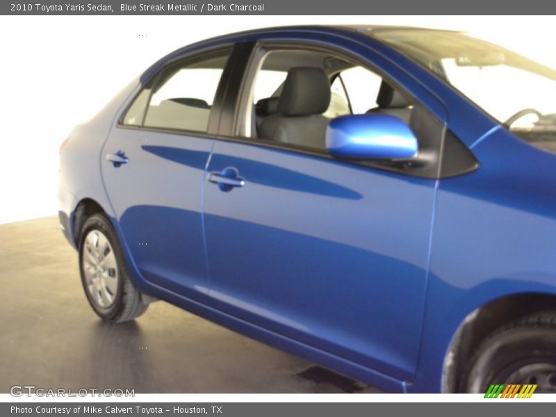 Blue Streak Metallic / Dark Charcoal 2010 Toyota Yaris Sedan