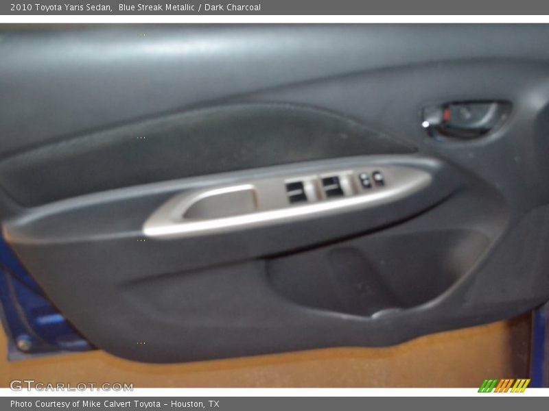 Blue Streak Metallic / Dark Charcoal 2010 Toyota Yaris Sedan