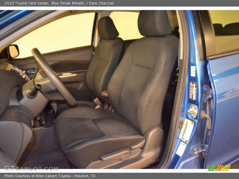 Blue Streak Metallic / Dark Charcoal 2010 Toyota Yaris Sedan