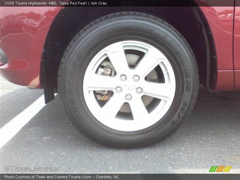 Salsa Red Pearl / Ash Gray 2008 Toyota Highlander 4WD