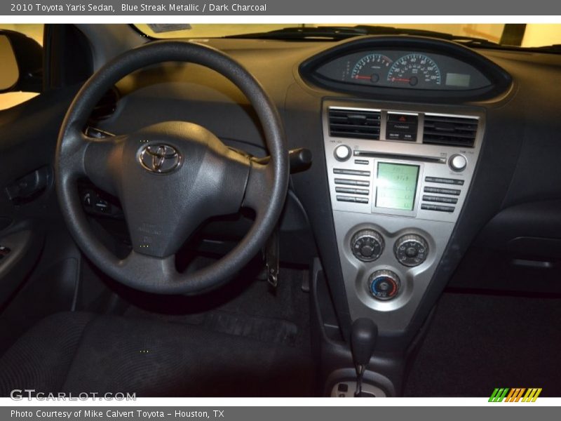 Blue Streak Metallic / Dark Charcoal 2010 Toyota Yaris Sedan