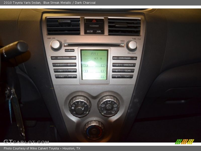 Blue Streak Metallic / Dark Charcoal 2010 Toyota Yaris Sedan