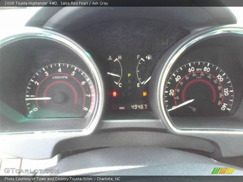 Salsa Red Pearl / Ash Gray 2008 Toyota Highlander 4WD