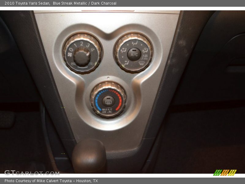 Blue Streak Metallic / Dark Charcoal 2010 Toyota Yaris Sedan