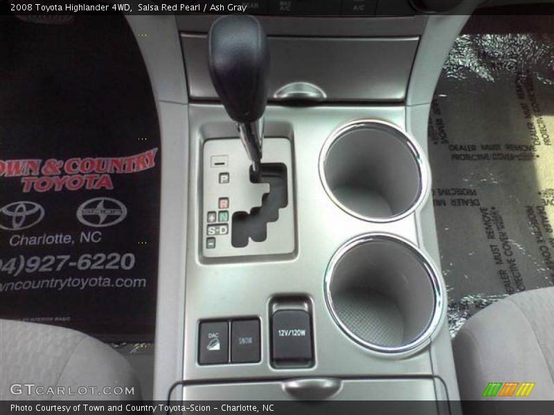 Salsa Red Pearl / Ash Gray 2008 Toyota Highlander 4WD