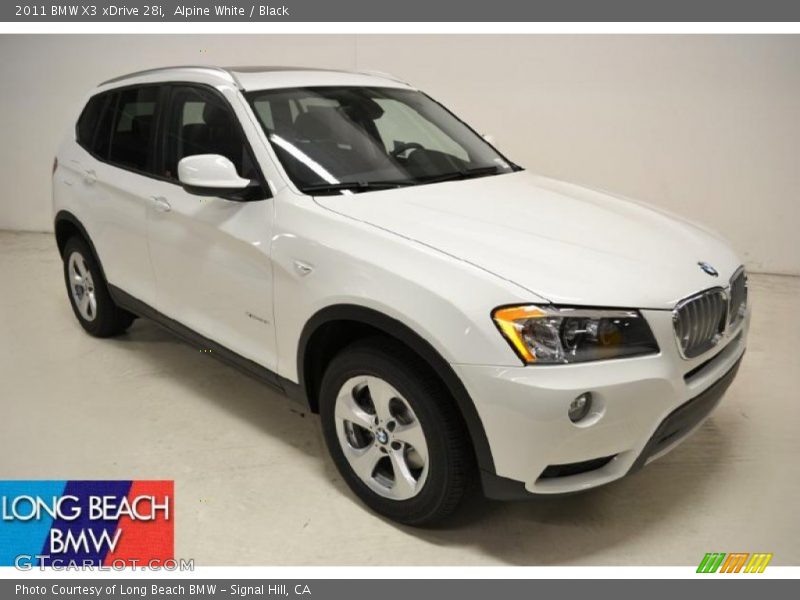 Alpine White / Black 2011 BMW X3 xDrive 28i