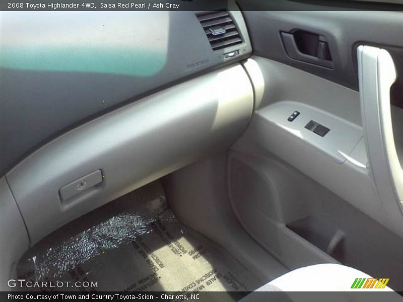 Salsa Red Pearl / Ash Gray 2008 Toyota Highlander 4WD