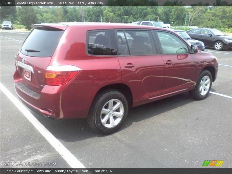Salsa Red Pearl / Ash Gray 2008 Toyota Highlander 4WD