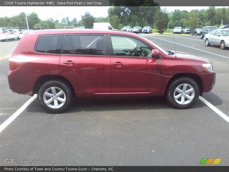 Salsa Red Pearl / Ash Gray 2008 Toyota Highlander 4WD