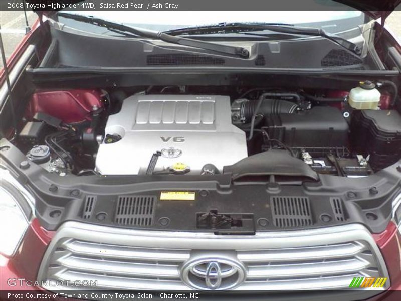 Salsa Red Pearl / Ash Gray 2008 Toyota Highlander 4WD