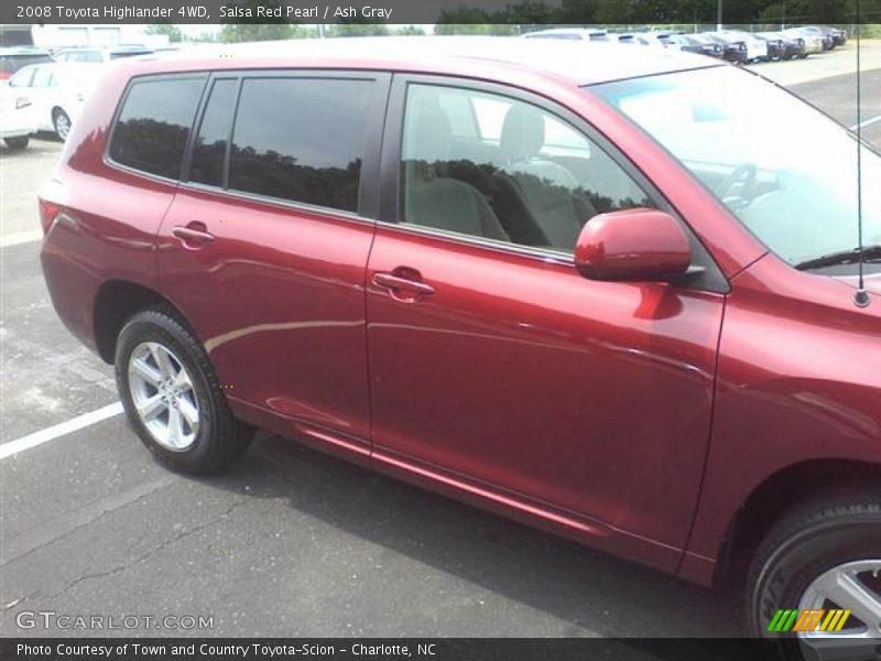 Salsa Red Pearl / Ash Gray 2008 Toyota Highlander 4WD