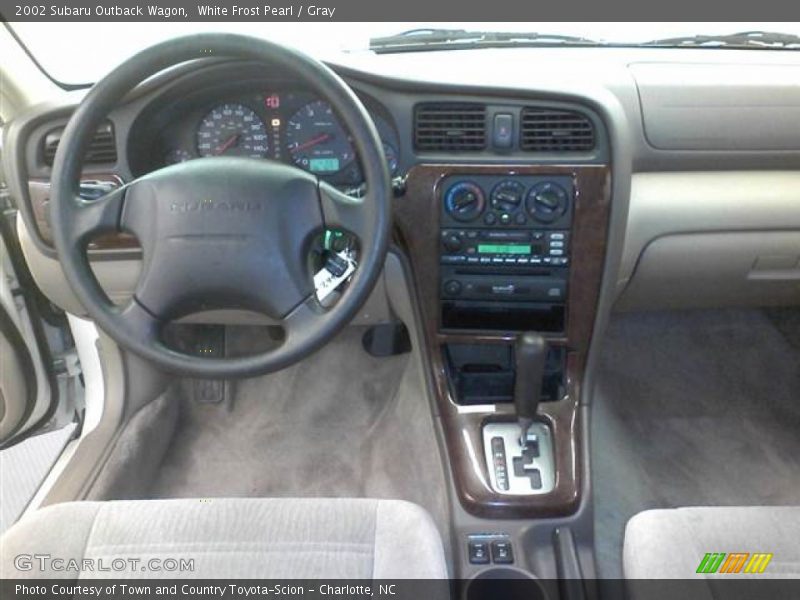 White Frost Pearl / Gray 2002 Subaru Outback Wagon