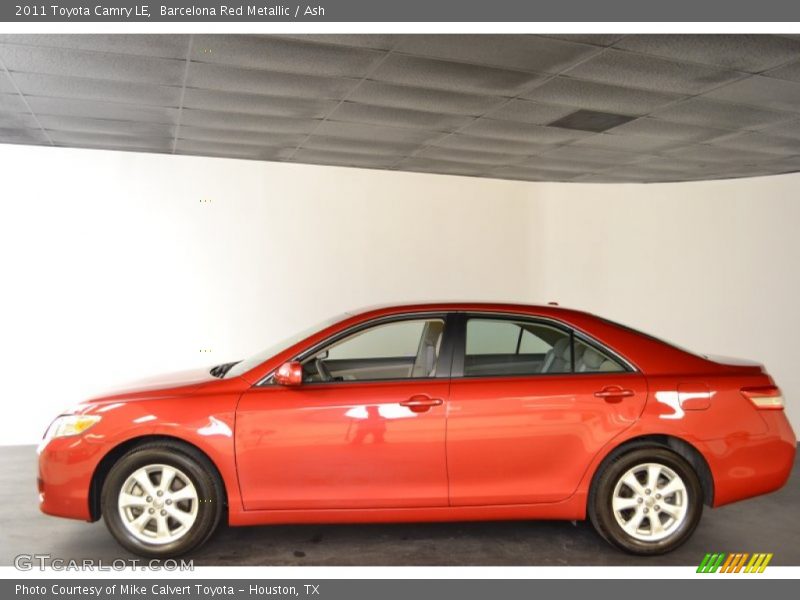 Barcelona Red Metallic / Ash 2011 Toyota Camry LE