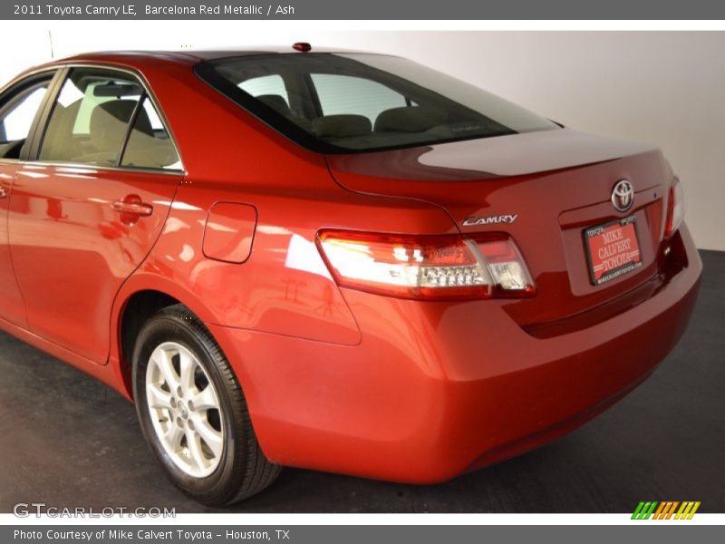 Barcelona Red Metallic / Ash 2011 Toyota Camry LE