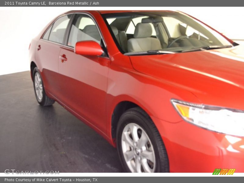 Barcelona Red Metallic / Ash 2011 Toyota Camry LE