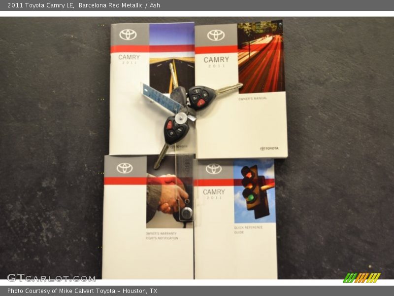 Barcelona Red Metallic / Ash 2011 Toyota Camry LE