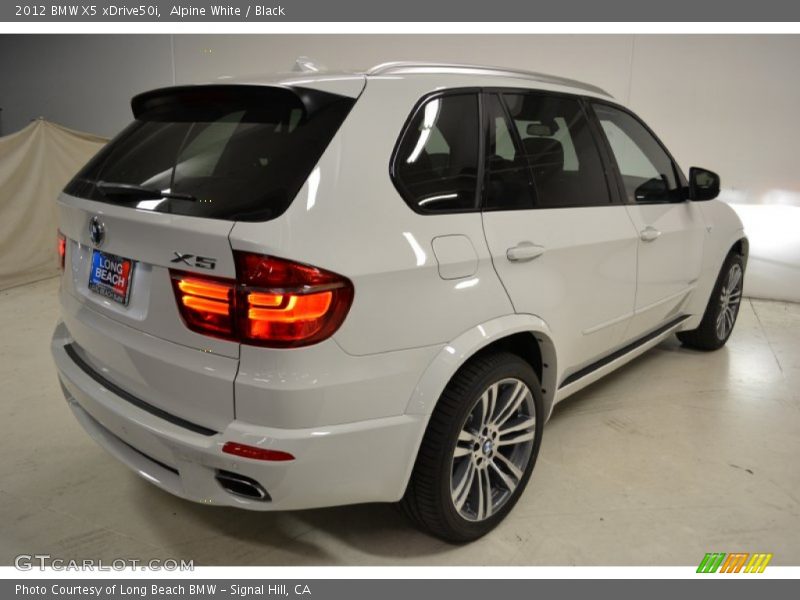 Alpine White / Black 2012 BMW X5 xDrive50i