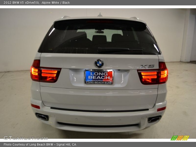 Alpine White / Black 2012 BMW X5 xDrive50i