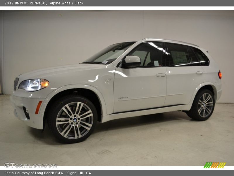 Alpine White / Black 2012 BMW X5 xDrive50i