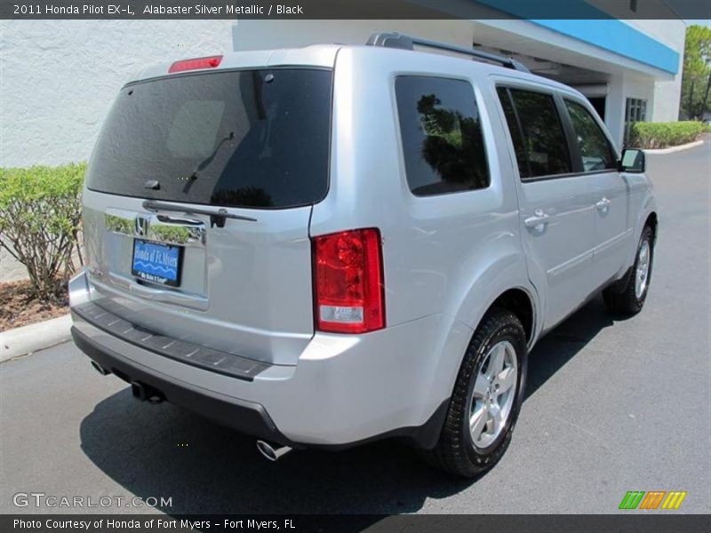 Alabaster Silver Metallic / Black 2011 Honda Pilot EX-L