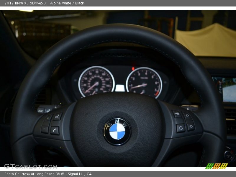 Alpine White / Black 2012 BMW X5 xDrive50i