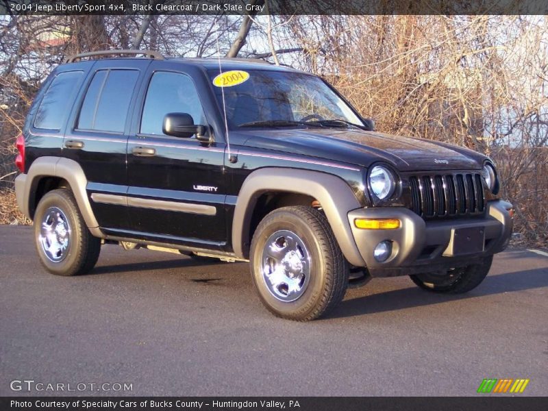 Black Clearcoat / Dark Slate Gray 2004 Jeep Liberty Sport 4x4