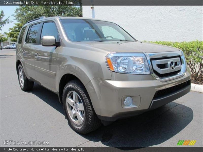 Mocha Metallic / Beige 2011 Honda Pilot EX-L