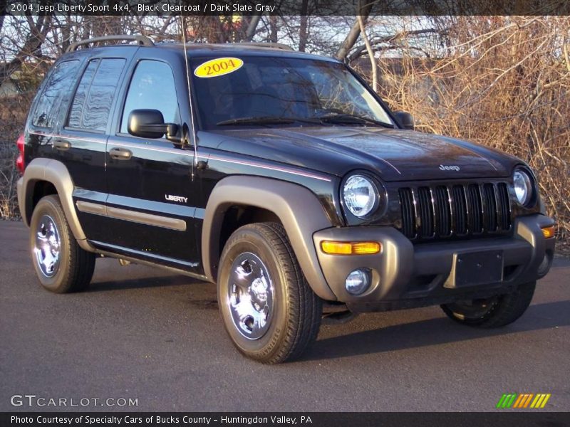 Black Clearcoat / Dark Slate Gray 2004 Jeep Liberty Sport 4x4