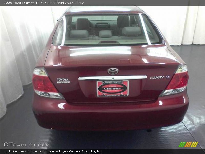 Salsa Red Pearl / Stone Gray 2006 Toyota Camry LE