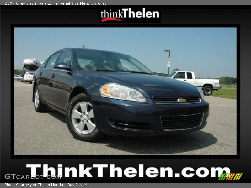 Imperial Blue Metallic / Gray 2007 Chevrolet Impala LS