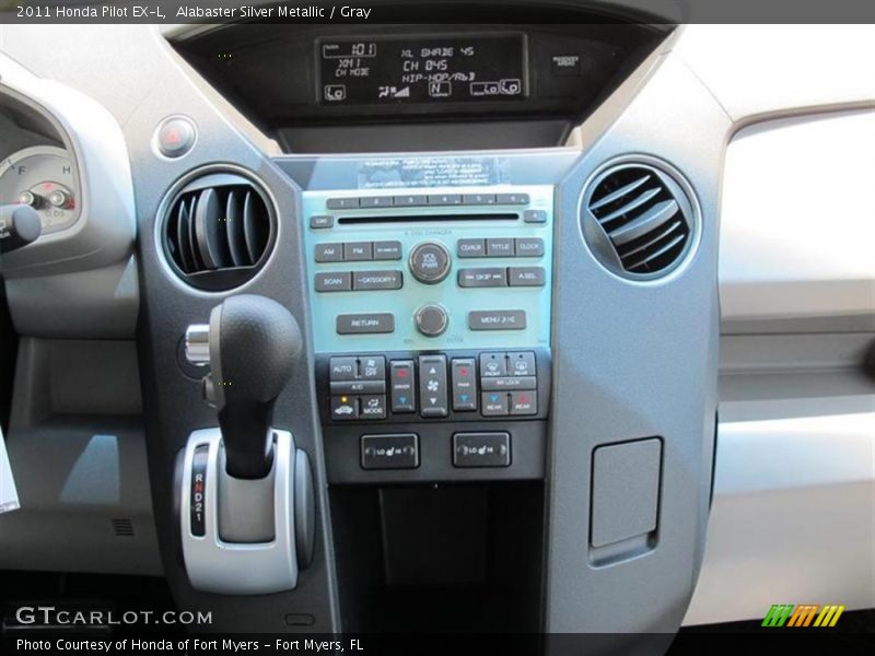 Alabaster Silver Metallic / Gray 2011 Honda Pilot EX-L