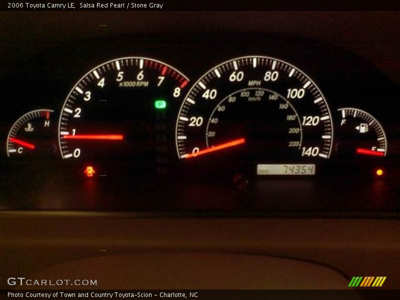 Salsa Red Pearl / Stone Gray 2006 Toyota Camry LE