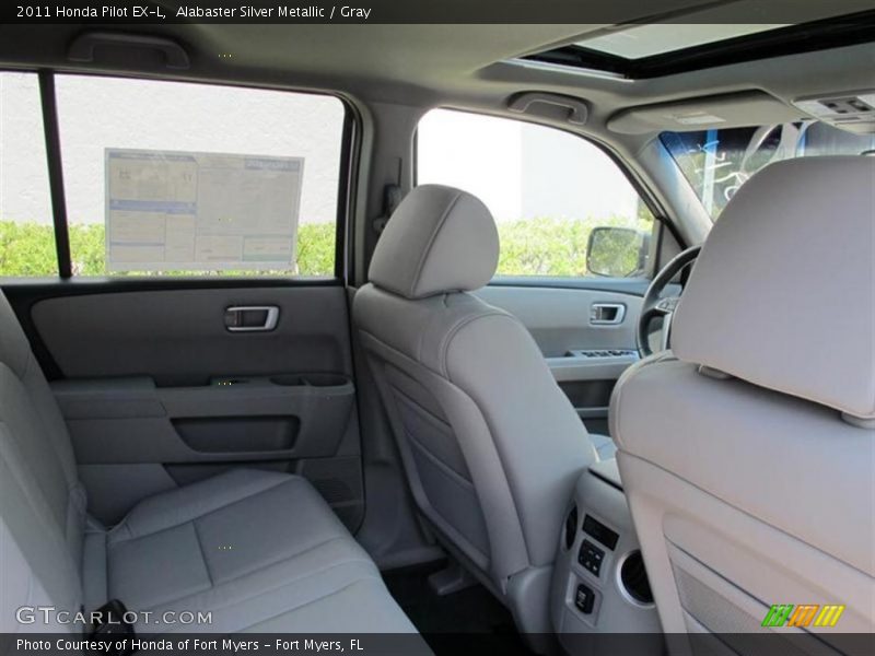 Alabaster Silver Metallic / Gray 2011 Honda Pilot EX-L