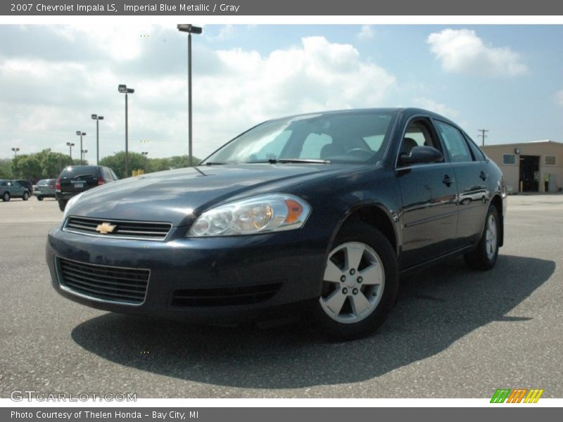 Imperial Blue Metallic / Gray 2007 Chevrolet Impala LS