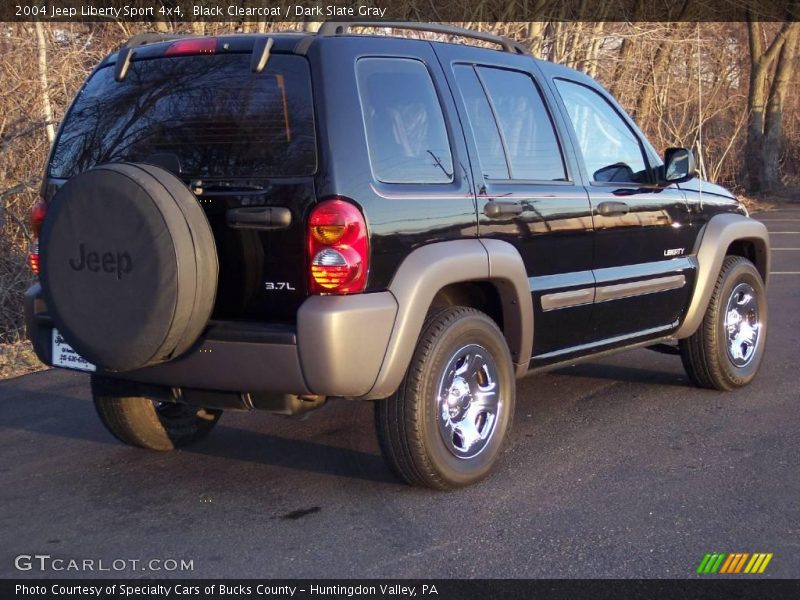 Black Clearcoat / Dark Slate Gray 2004 Jeep Liberty Sport 4x4