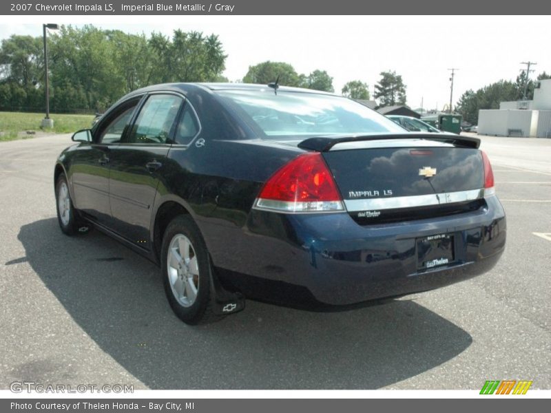 Imperial Blue Metallic / Gray 2007 Chevrolet Impala LS